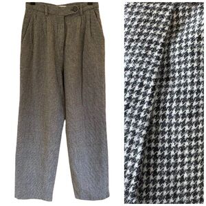 Classic Gray Houndstooth Women's Trousers